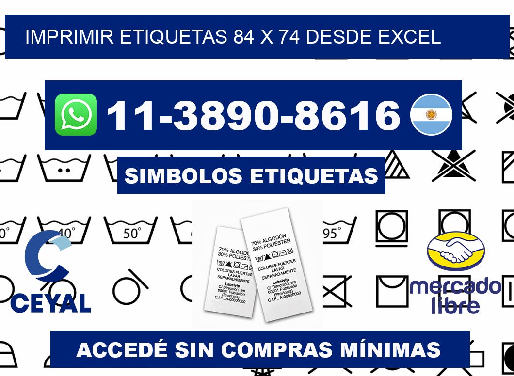imprimir etiquetas 84 x 74 desde excel