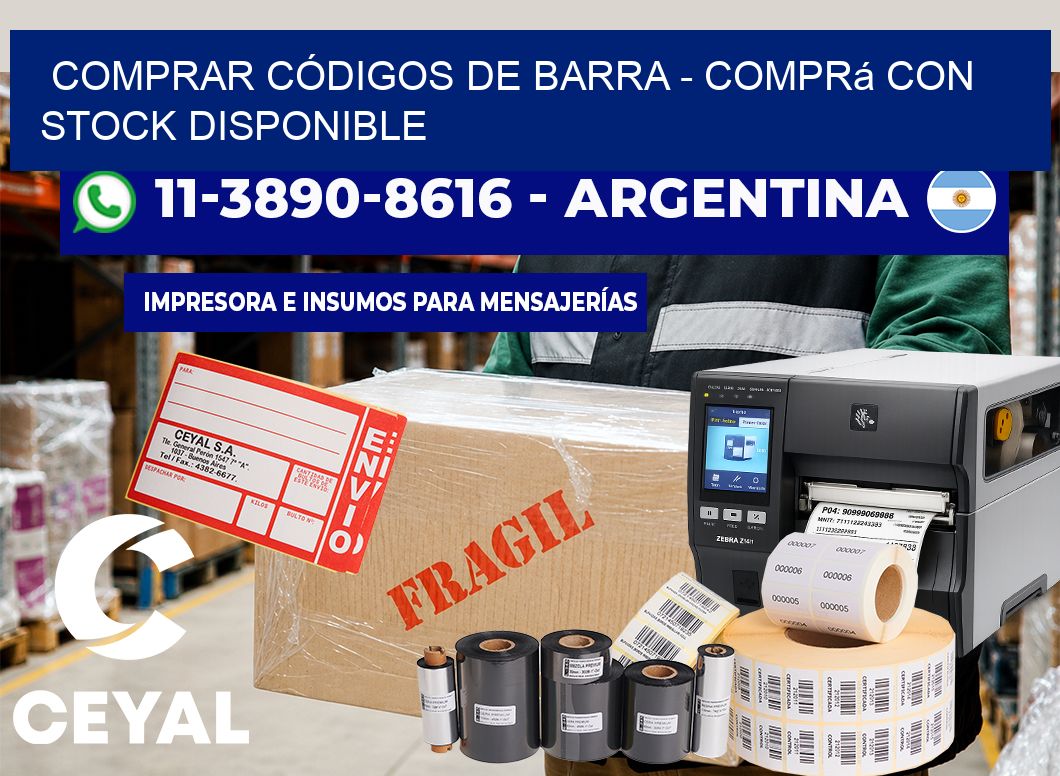 COMPRAR CÓDIGOS DE BARRA - Comprá con stock disponible