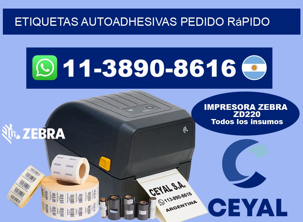 ETIQUETAS AUTOADHESIVAS Pedido rápido