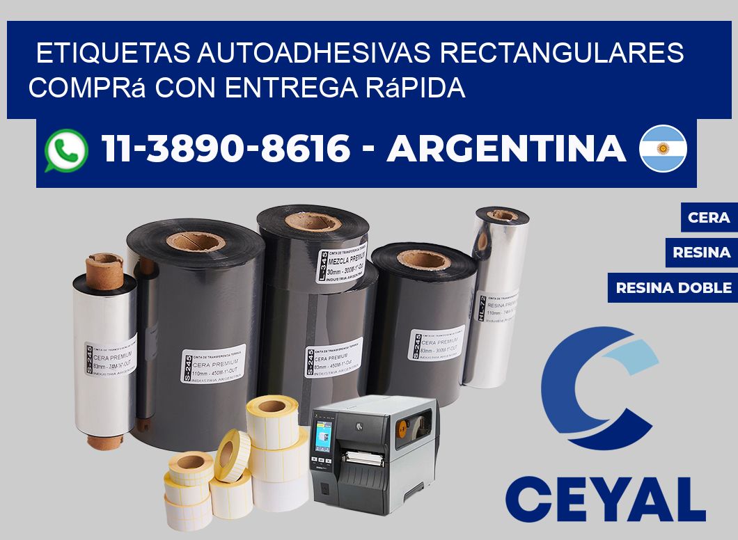 ETIQUETAS AUTOADHESIVAS RECTANGULARES Comprá con entrega rápida
