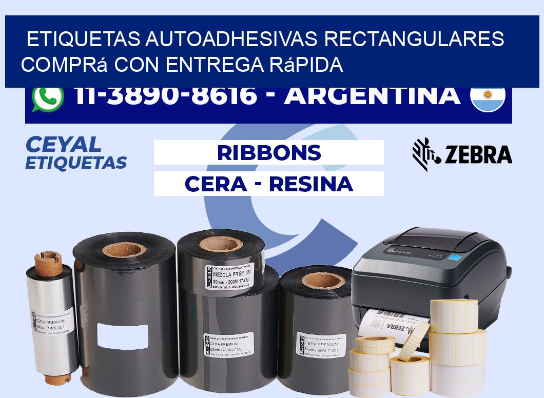 ETIQUETAS AUTOADHESIVAS RECTANGULARES Comprá con entrega rápida
