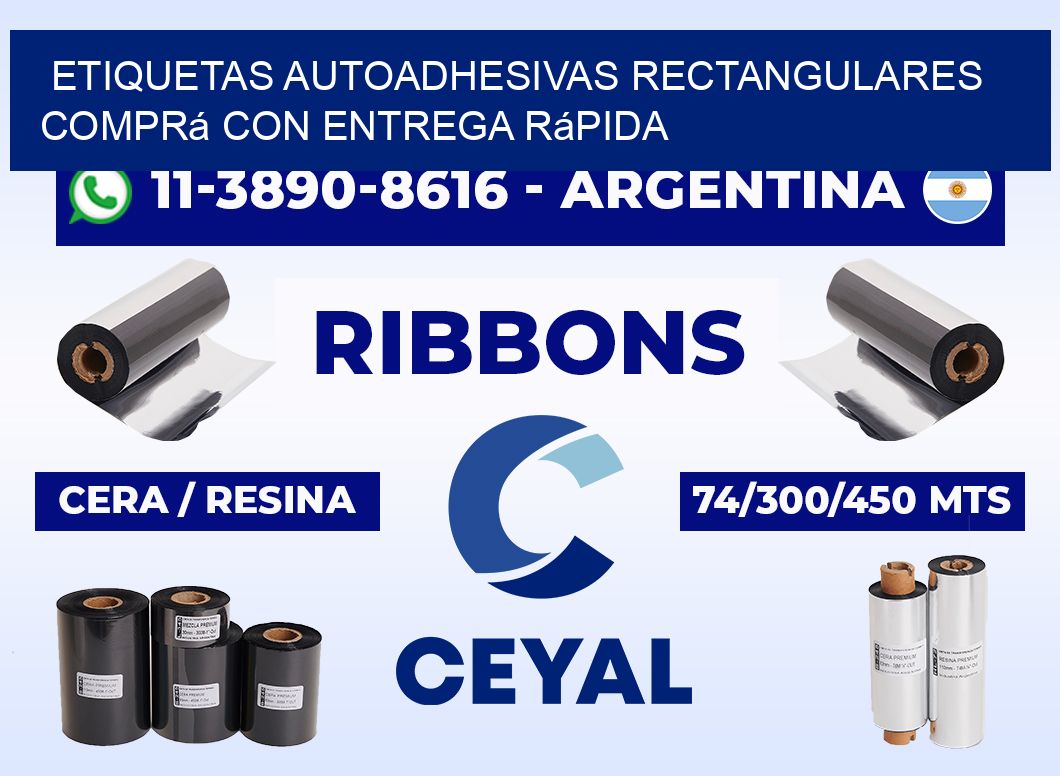 ETIQUETAS AUTOADHESIVAS RECTANGULARES Comprá con entrega rápida