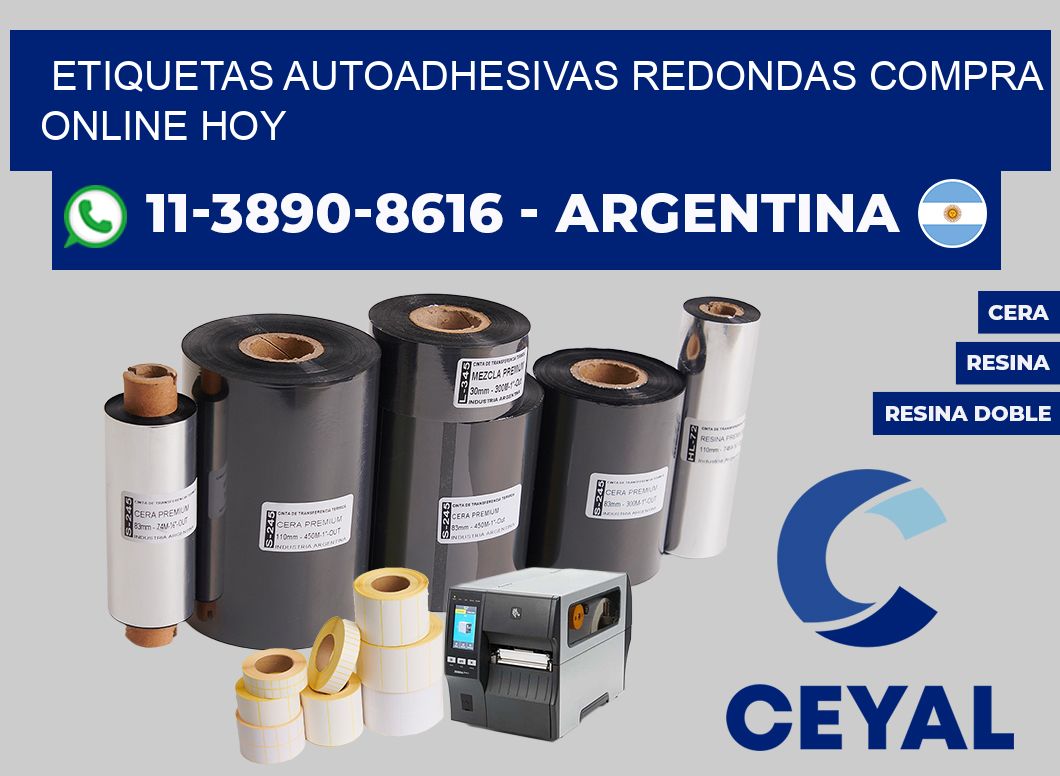 ETIQUETAS AUTOADHESIVAS REDONDAS Compra online hoy