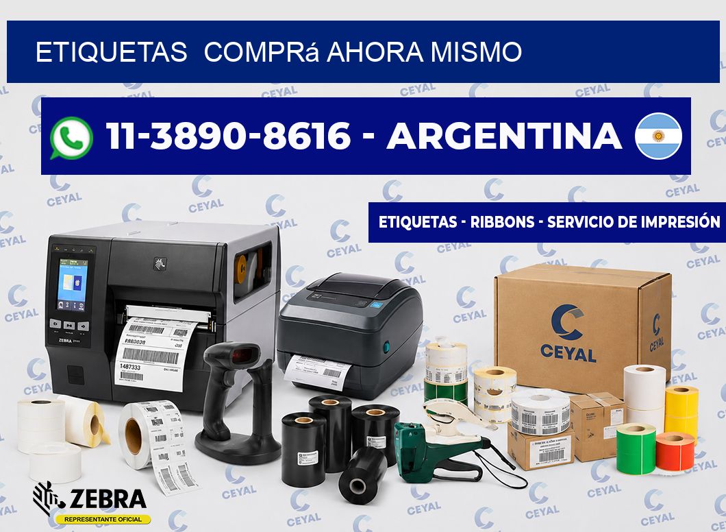 ETIQUETAS  Comprá ahora mismo
