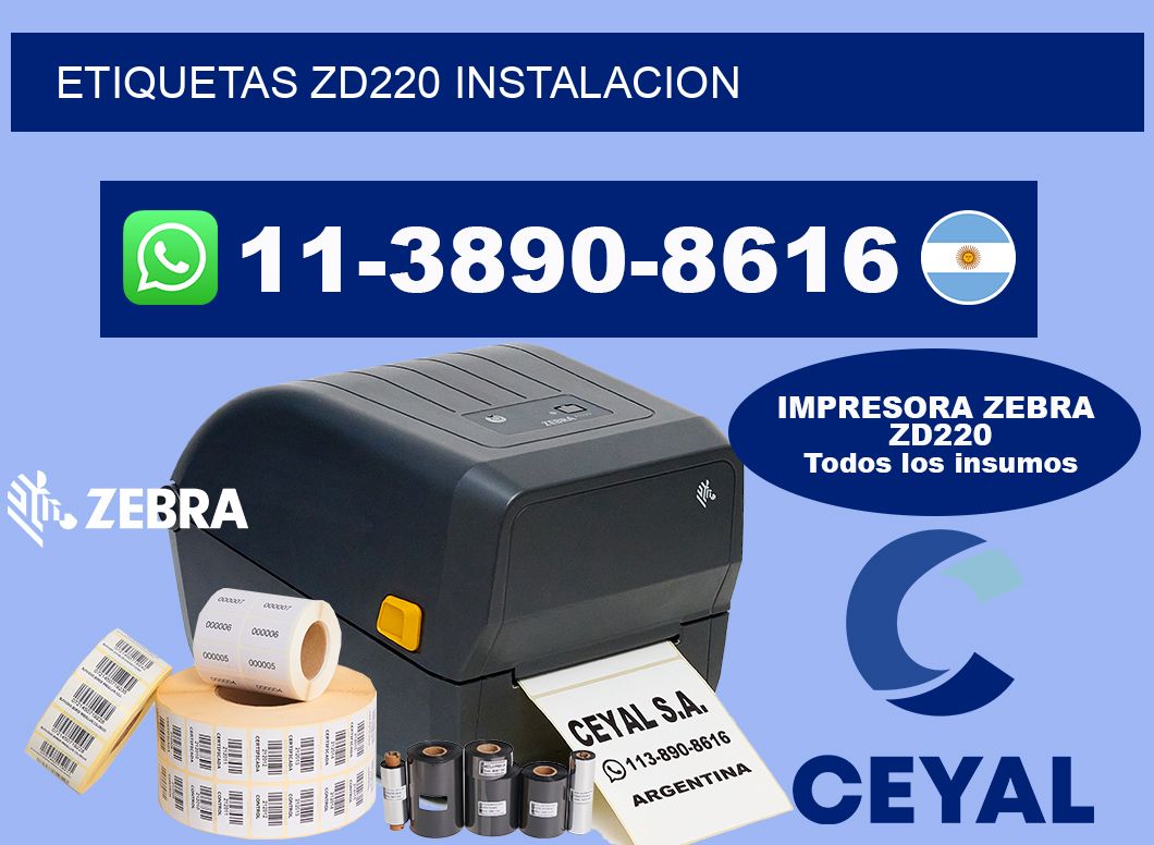 ETIQUETAS ZD220 instalacion