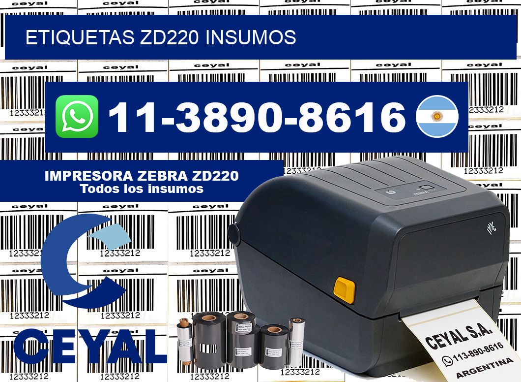 ETIQUETAS ZD220 insumos