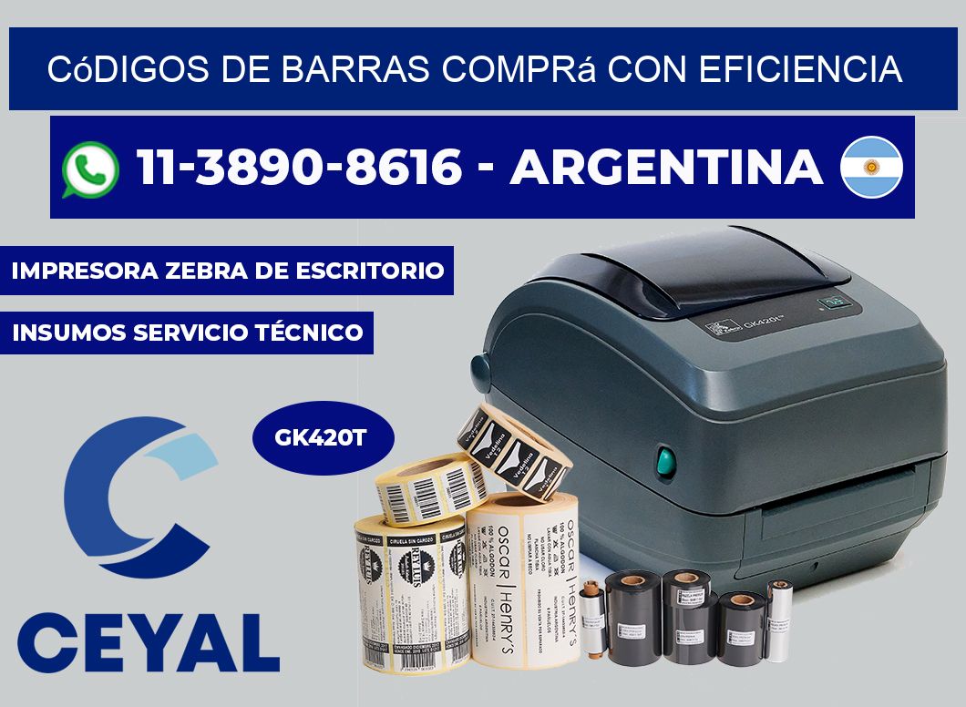 códigos de barras Comprá con eficiencia