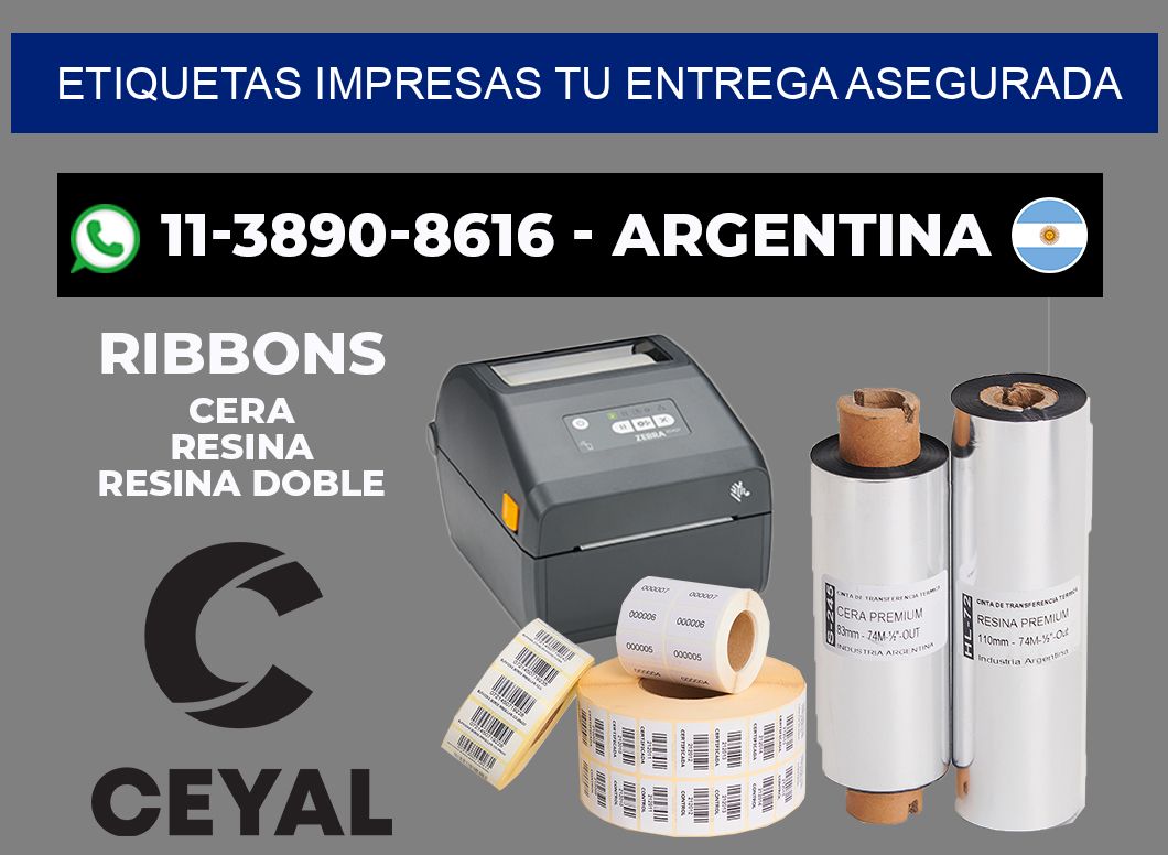 etiquetas impresas Tu entrega asegurada