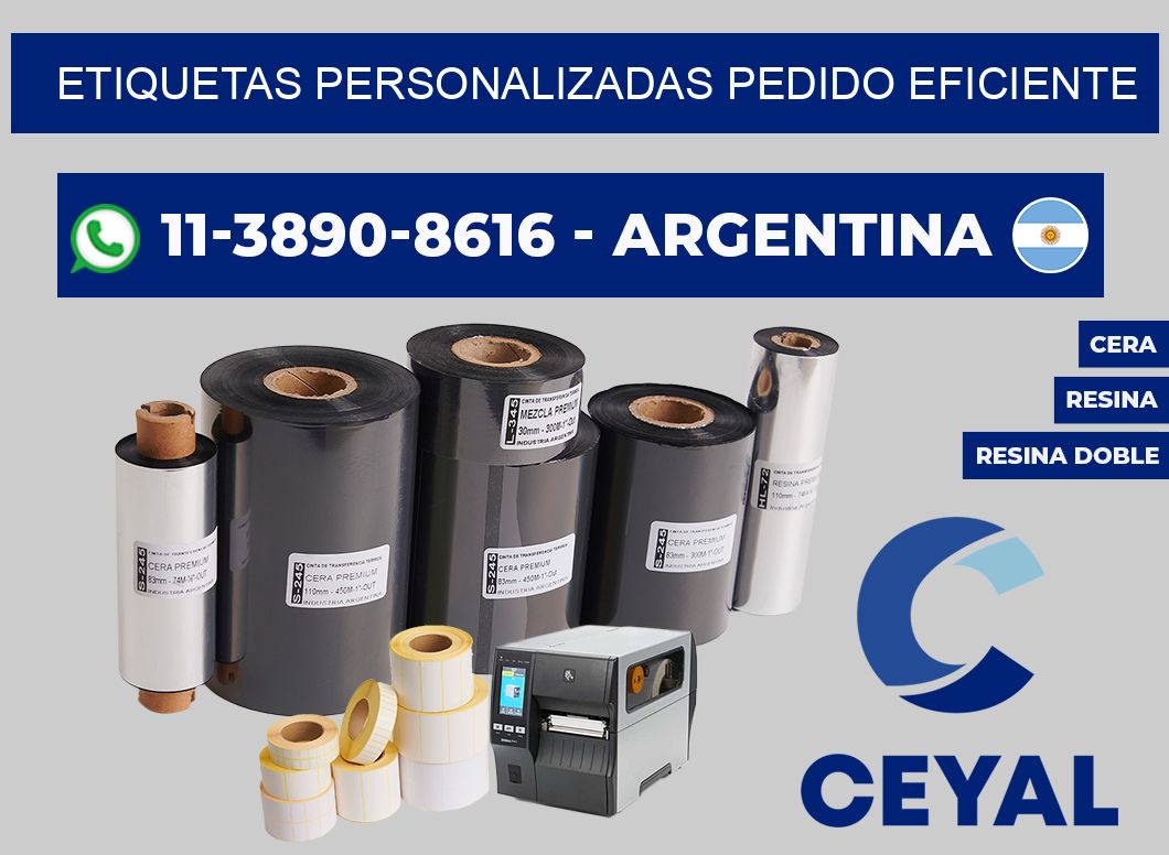 etiquetas personalizadas Pedido eficiente