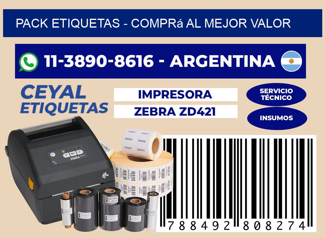 pack etiquetas - Comprá al mejor valor
