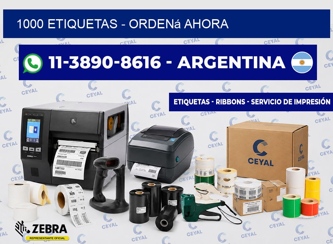 1000 ETIQUETAS - Ordená ahora
