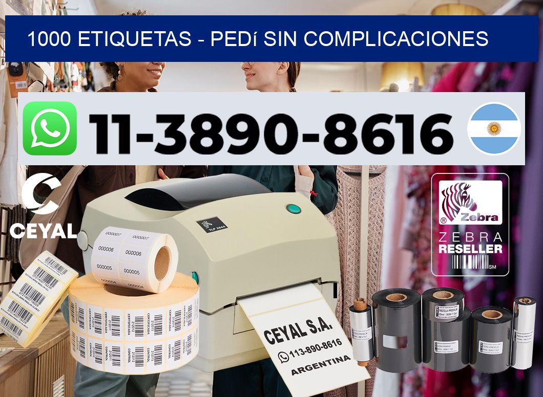 1000 ETIQUETAS - Pedí sin complicaciones