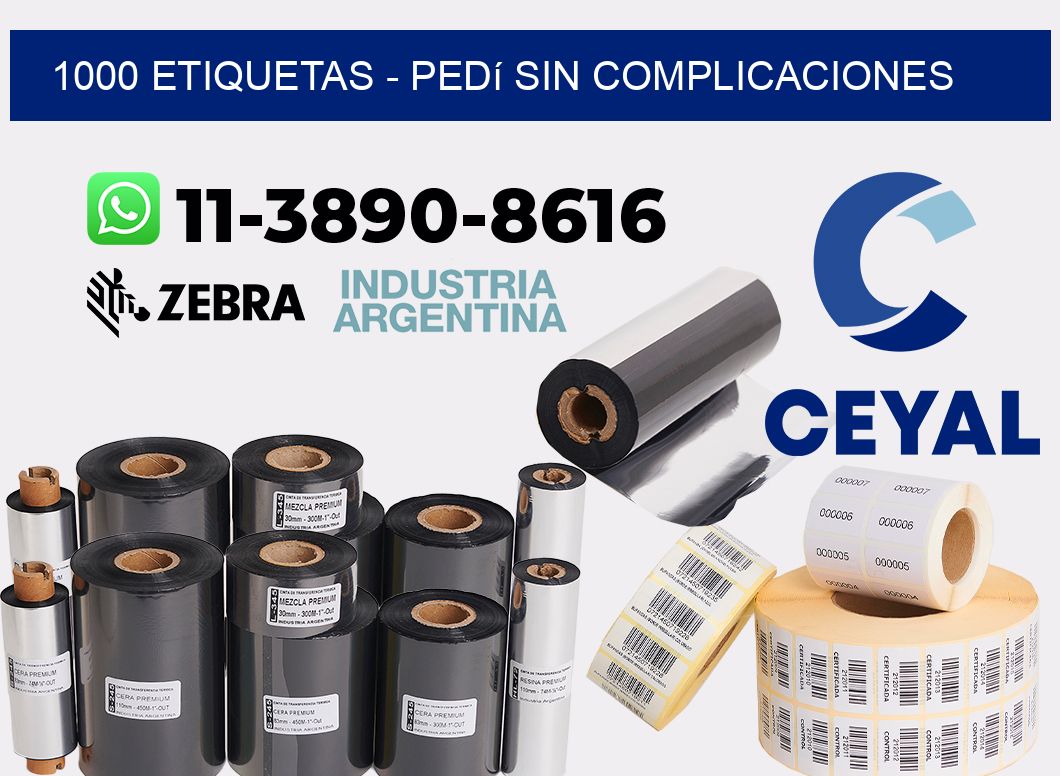 1000 ETIQUETAS - Pedí sin complicaciones