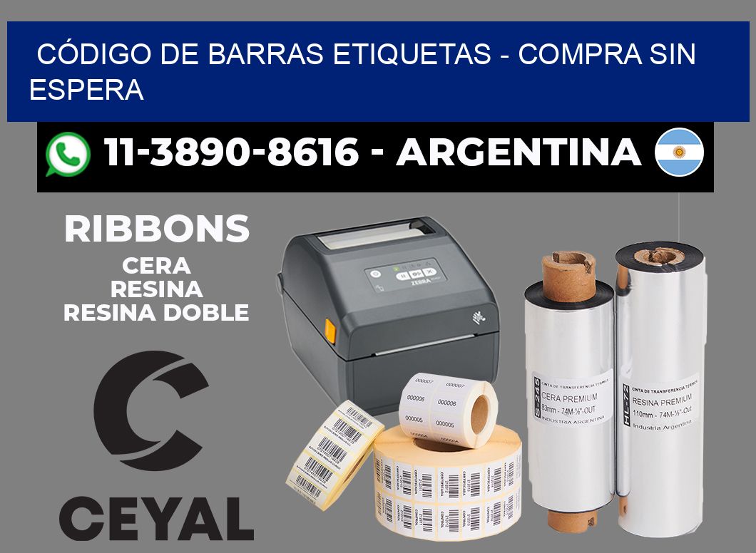 CÓDIGO DE BARRAS ETIQUETAS - Compra sin espera