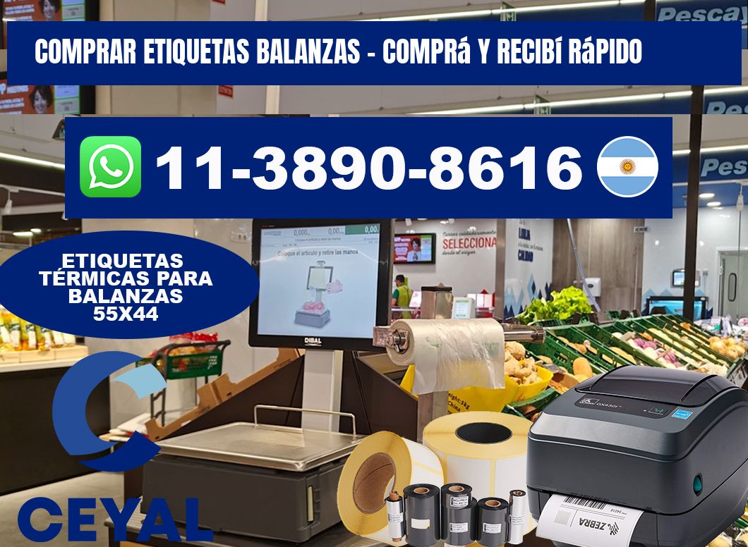 COMPRAR ETIQUETAS BALANZAS - Comprá y recibí rápido