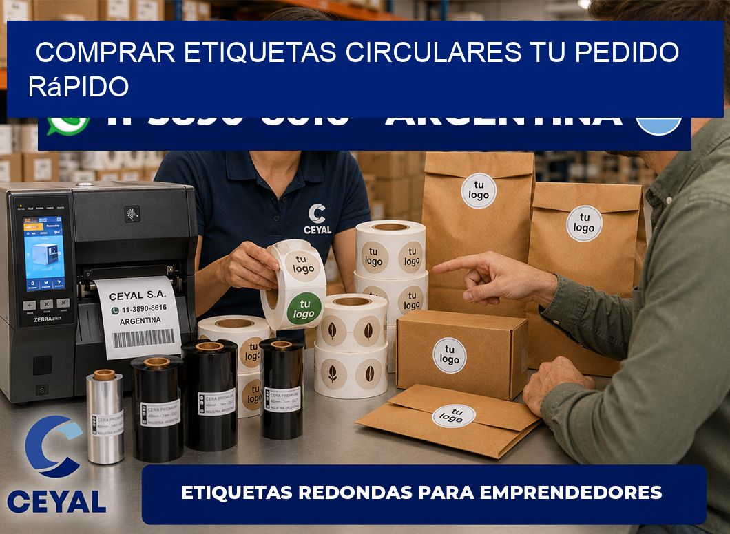 COMPRAR ETIQUETAS CIRCULARES Tu pedido rápido
