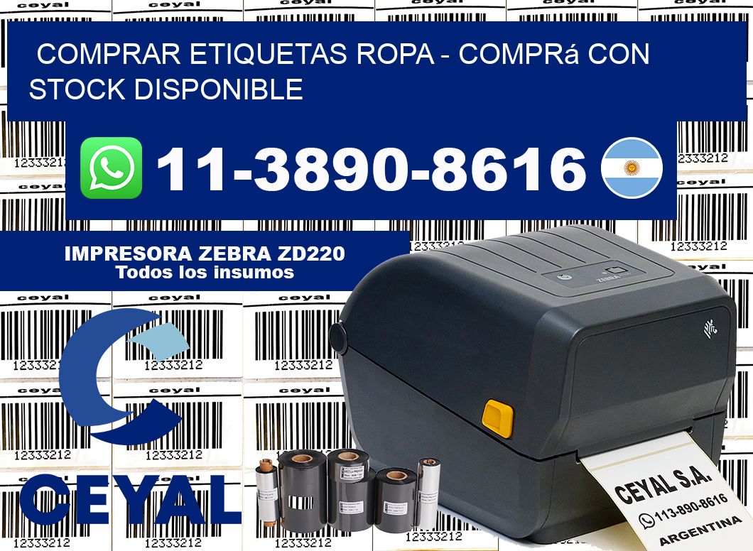 COMPRAR ETIQUETAS ROPA - Comprá con stock disponible