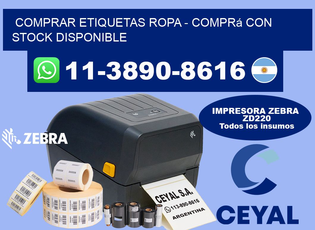 COMPRAR ETIQUETAS ROPA - Comprá con stock disponible