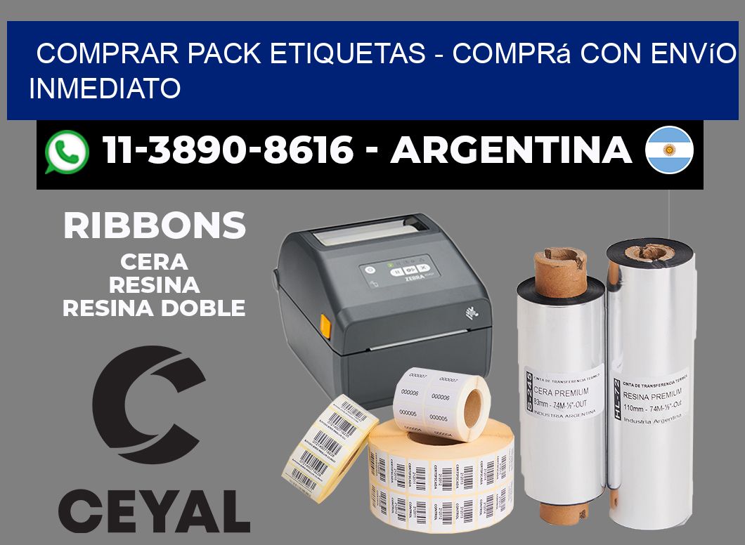 COMPRAR PACK ETIQUETAS - Comprá con envío inmediato