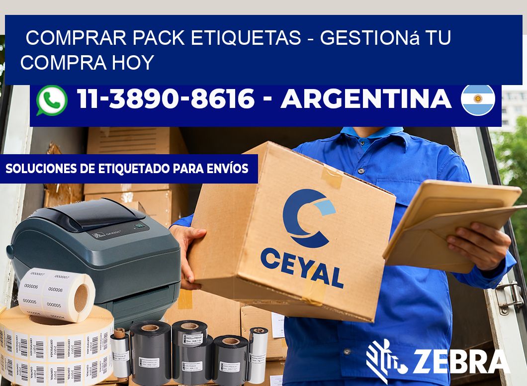 COMPRAR PACK ETIQUETAS – Gestioná tu compra hoy