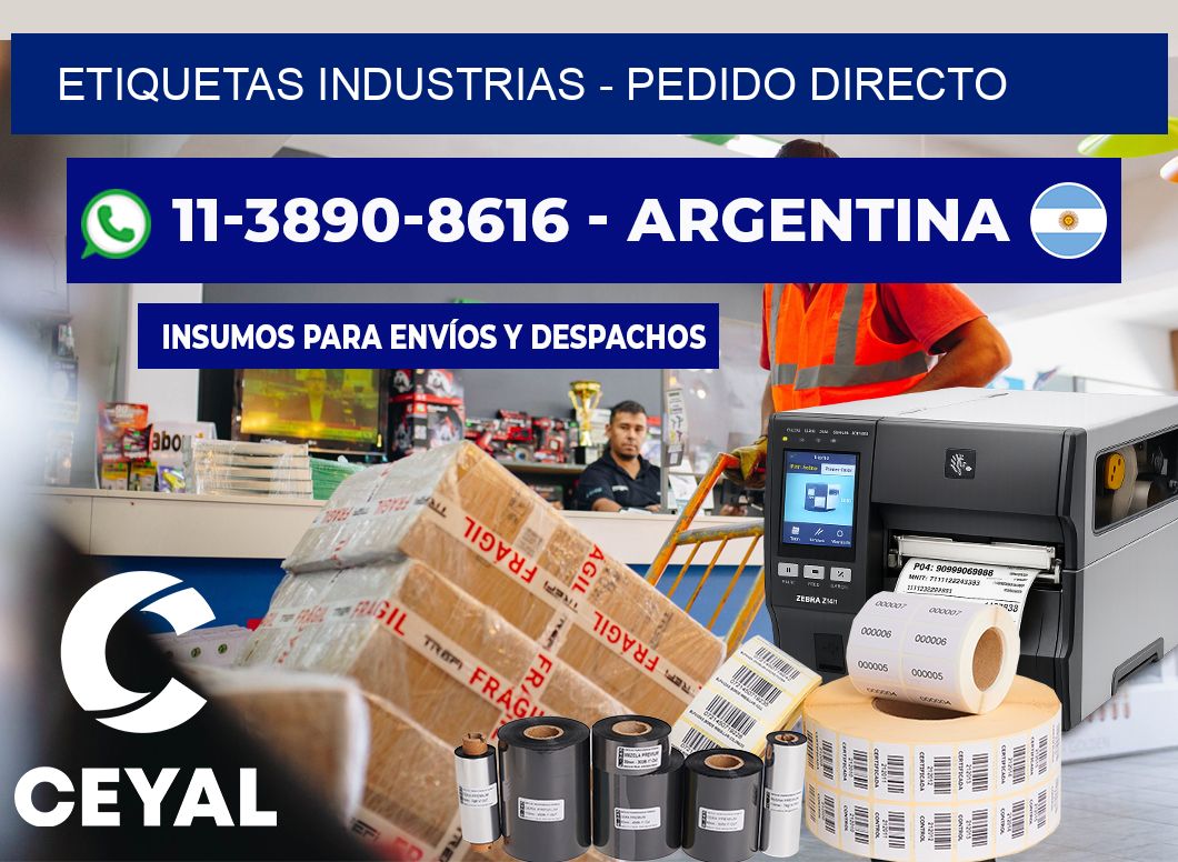 ETIQUETAS INDUSTRIAS – Pedido directo