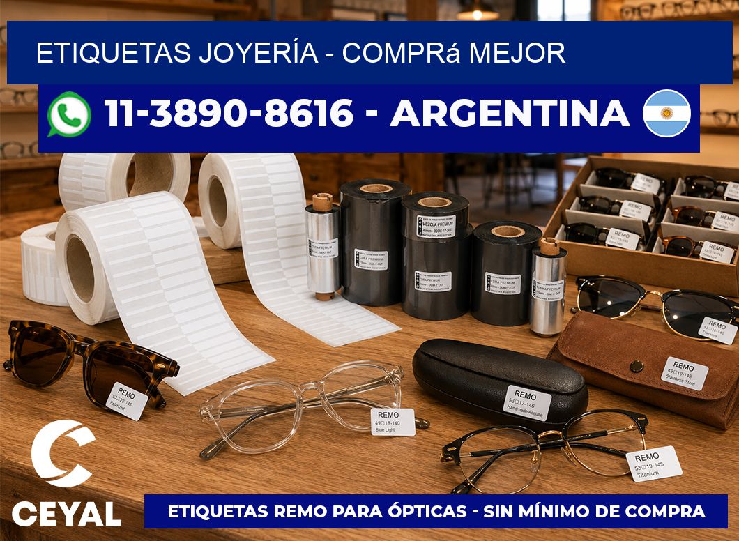 ETIQUETAS JOYERÍA - Comprá mejor