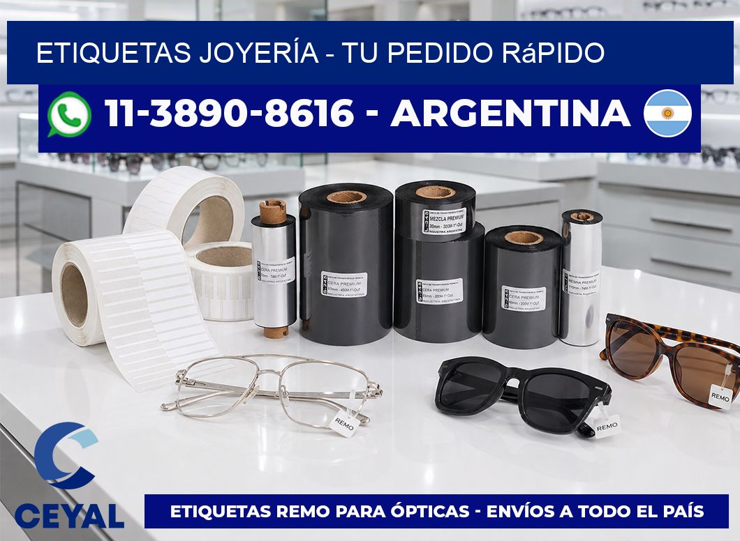 ETIQUETAS JOYERÍA - Tu pedido rápido