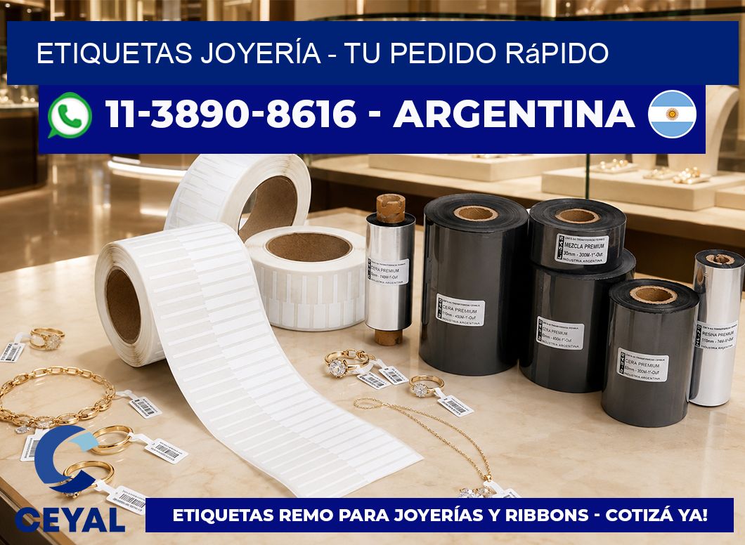 ETIQUETAS JOYERÍA - Tu pedido rápido