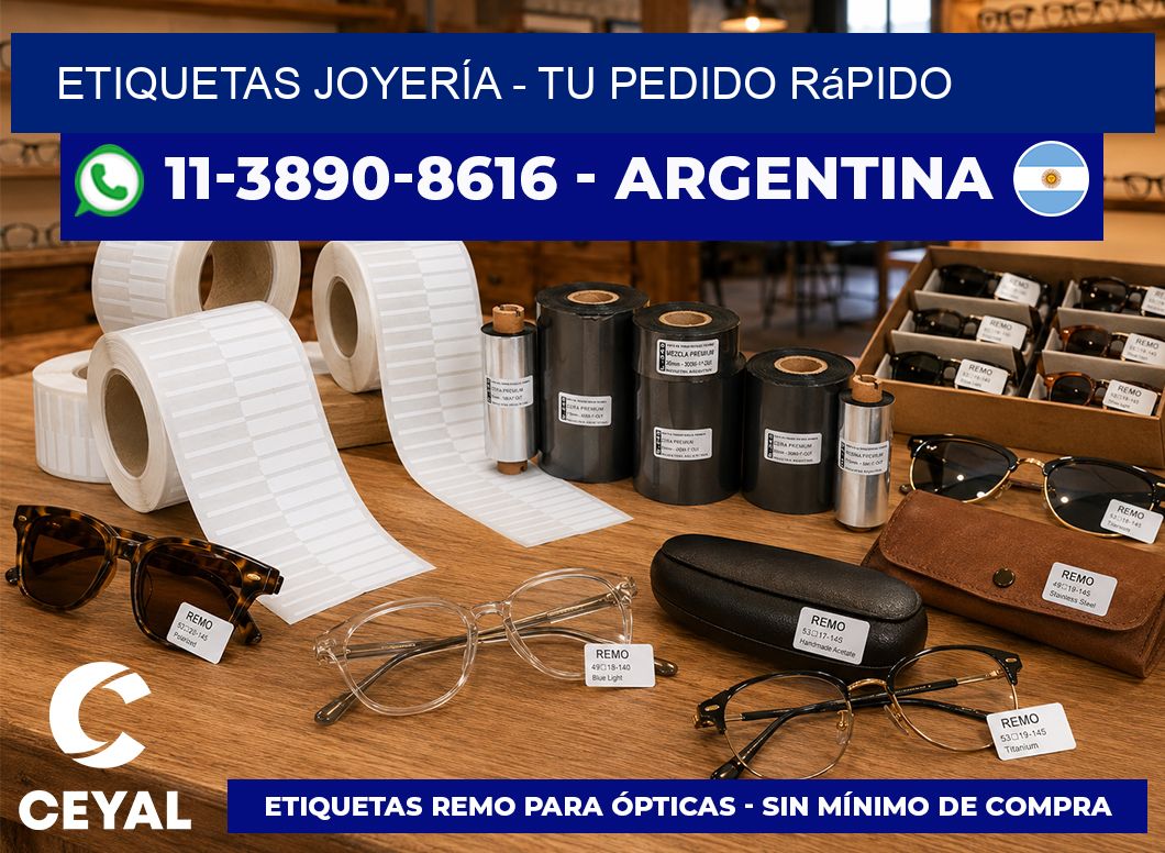 ETIQUETAS JOYERÍA - Tu pedido rápido