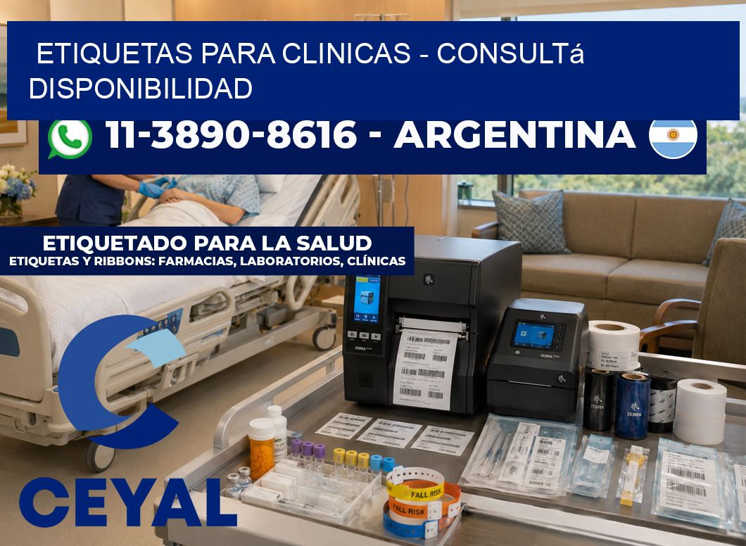 ETIQUETAS PARA CLINICAS – Consultá disponibilidad