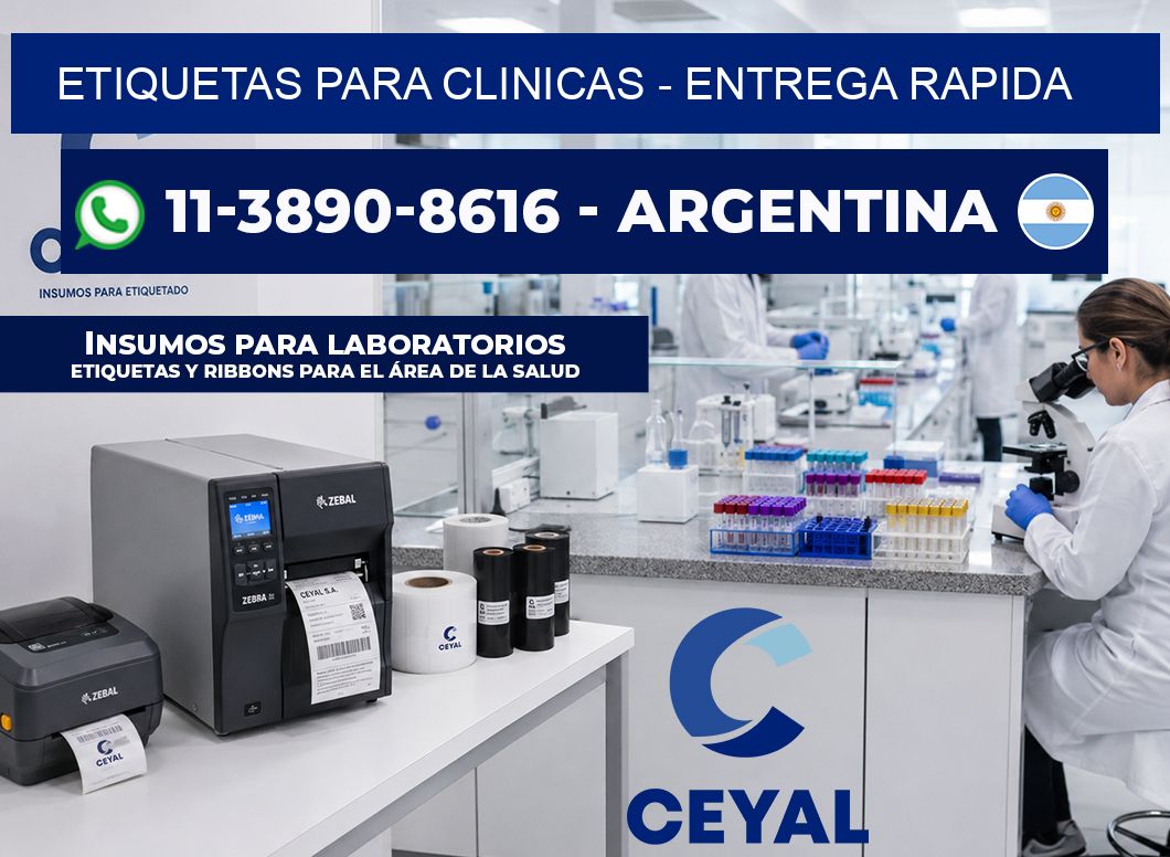 ETIQUETAS PARA CLINICAS - entrega rapida