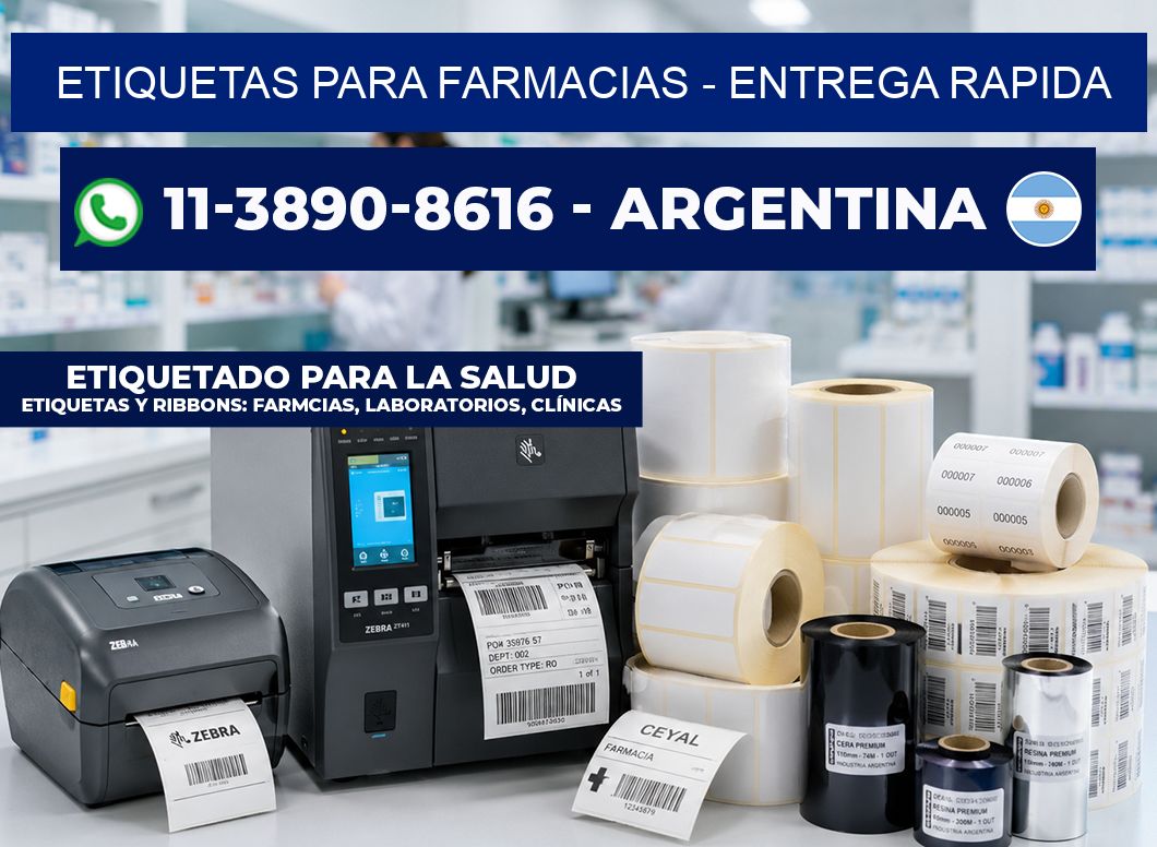 ETIQUETAS PARA FARMACIAS - entrega rapida
