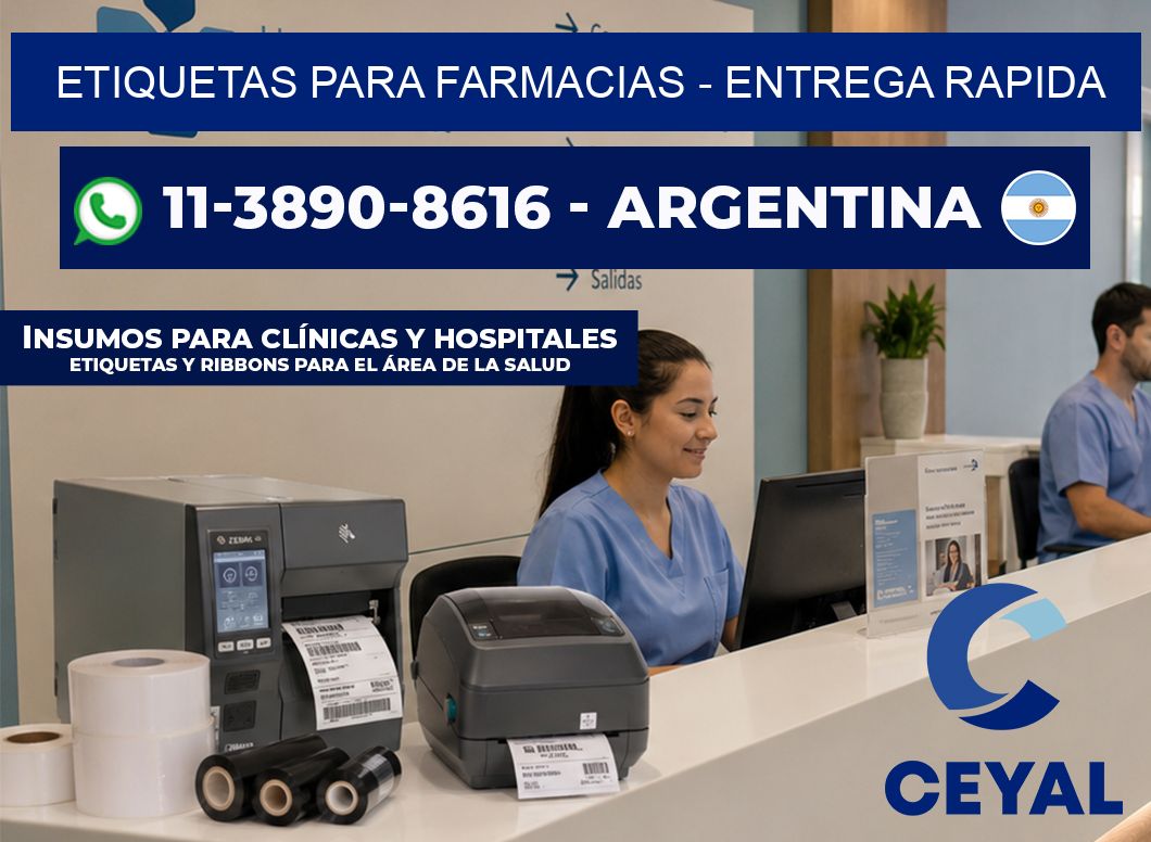 ETIQUETAS PARA FARMACIAS - entrega rapida