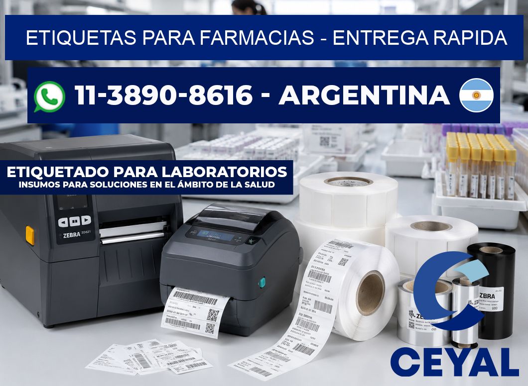 ETIQUETAS PARA FARMACIAS – entrega rapida