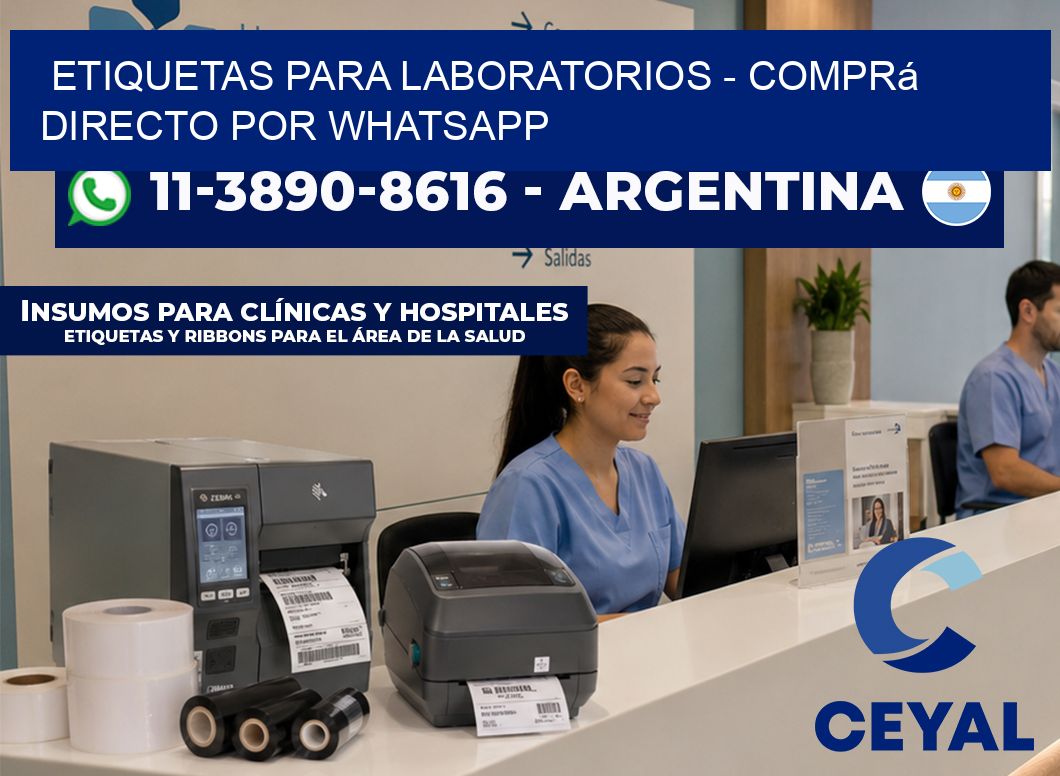 ETIQUETAS PARA LABORATORIOS - Comprá directo por WhatsApp