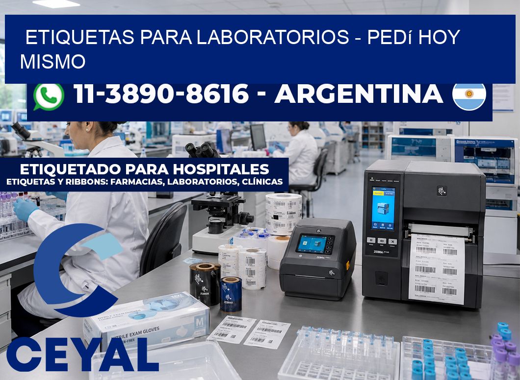 ETIQUETAS PARA LABORATORIOS - Pedí hoy mismo