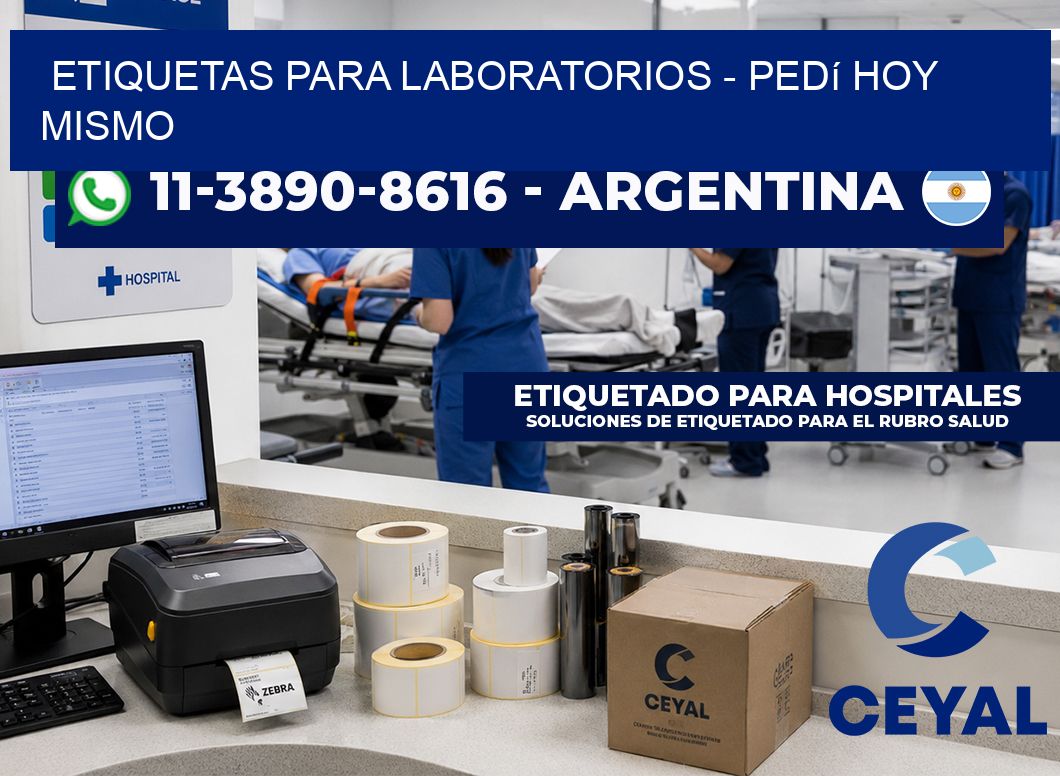 ETIQUETAS PARA LABORATORIOS - Pedí hoy mismo