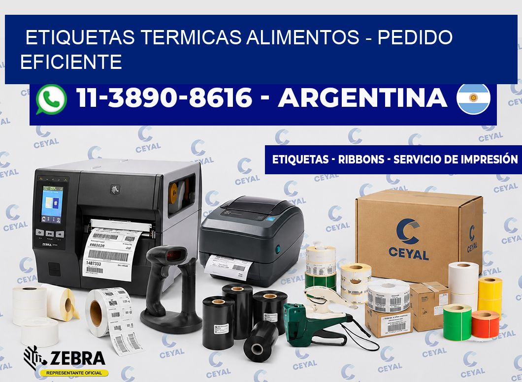 ETIQUETAS TERMICAS ALIMENTOS - Pedido eficiente