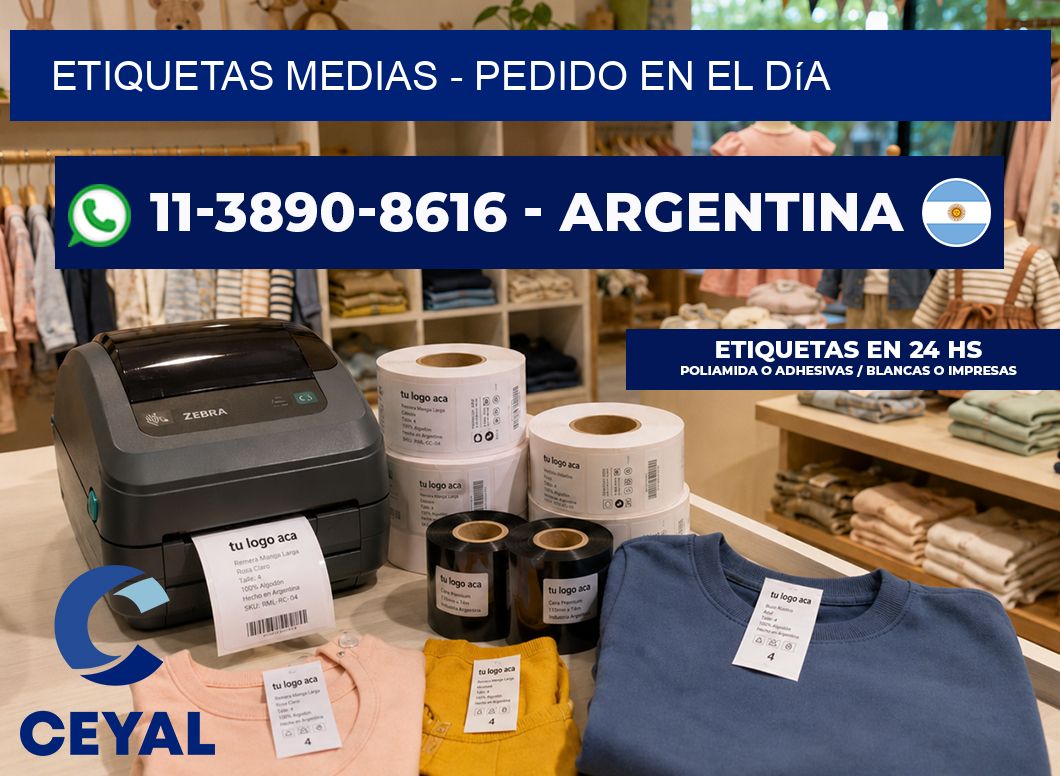 Etiquetas Medias – Pedido en el día