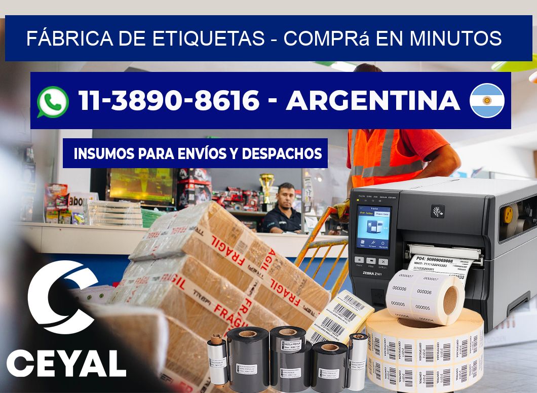 FÁBRICA DE ETIQUETAS – Comprá en minutos