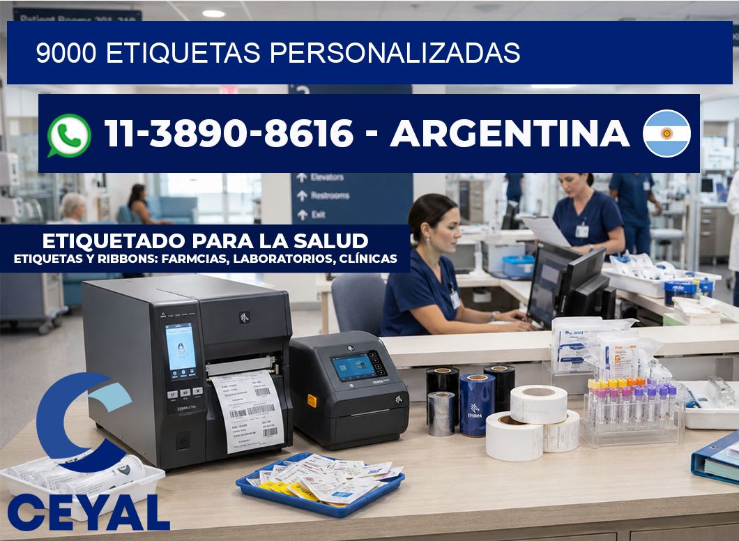 9000 ETIQUETAS PERSONALIZADAS