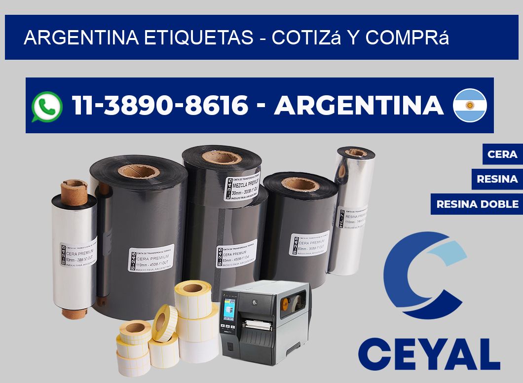 ARGENTINA ETIQUETAS - Cotizá y comprá