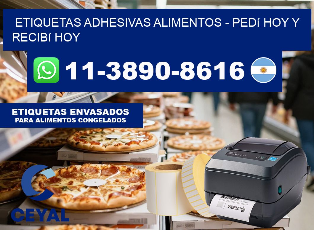 ETIQUETAS ADHESIVAS ALIMENTOS – Pedí hoy y recibí hoy