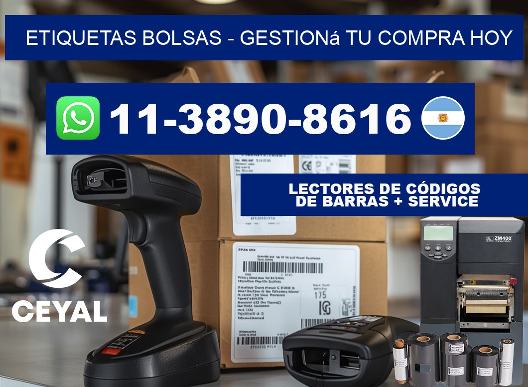 ETIQUETAS BOLSAS - Gestioná tu compra hoy