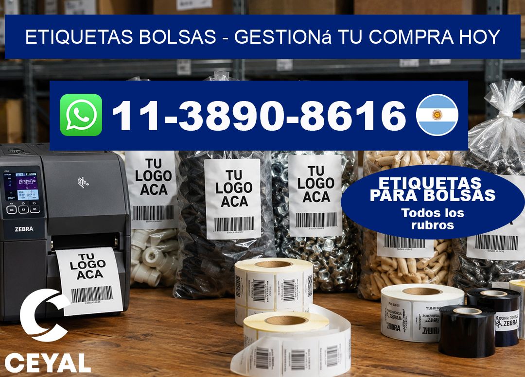 ETIQUETAS BOLSAS – Gestioná tu compra hoy