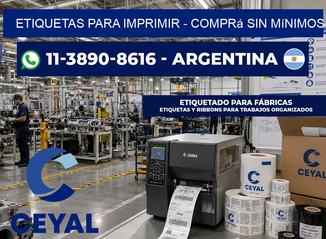 ETIQUETAS PARA IMPRIMIR – Comprá sin mínimos