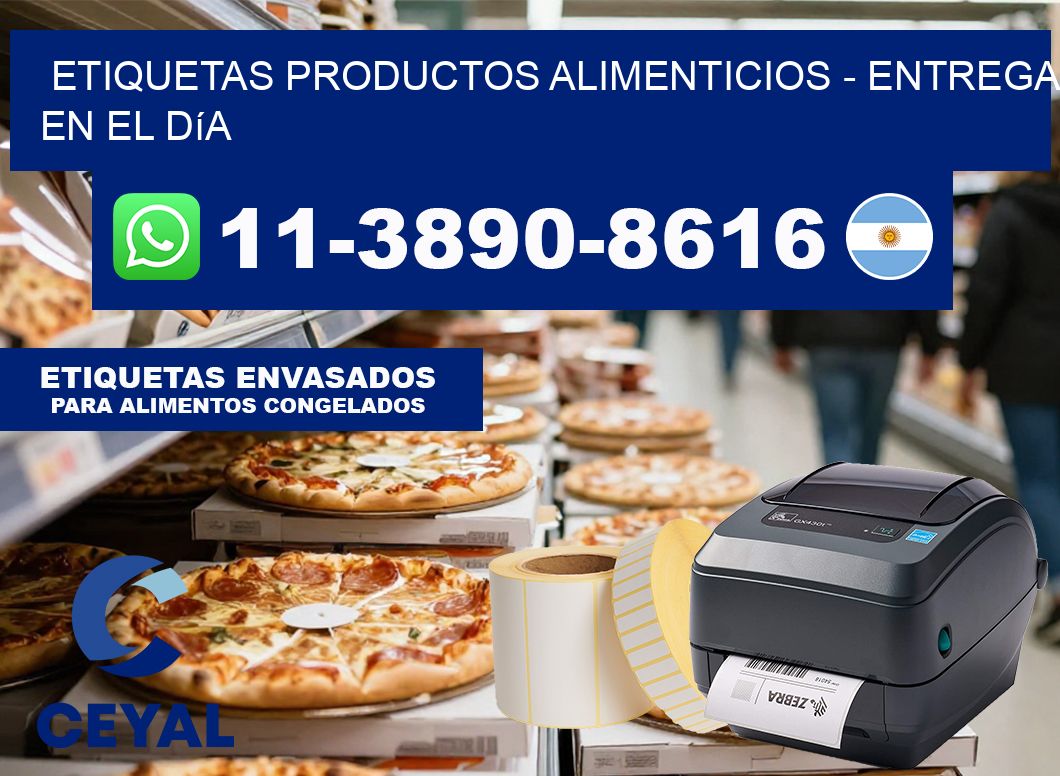 ETIQUETAS PRODUCTOS ALIMENTICIOS – Entrega en el día