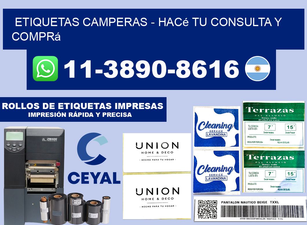 Etiquetas Camperas - Hacé tu consulta y comprá