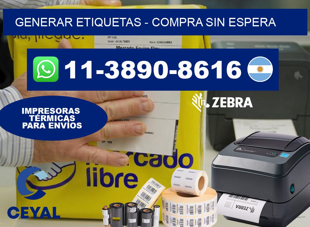 GENERAR ETIQUETAS - Compra sin espera