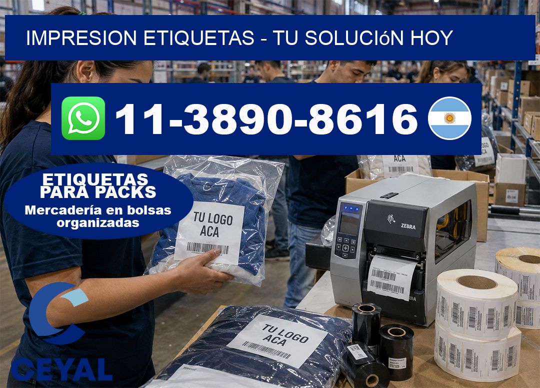 IMPRESION ETIQUETAS - Tu solución hoy